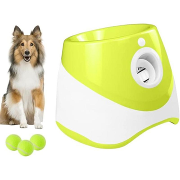 Automatic Dog Ball Launcher – 3-Mode Adjustable Toy with Tennis Balls for Indoor & Outdoor Play