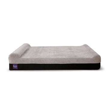 Laifug Orthopedic Memory Foam Extra Large Dog Bed with Double Pillow (50"X36"X10") Durable Water Proof Liner & Removable Washable Cover & Smart Design