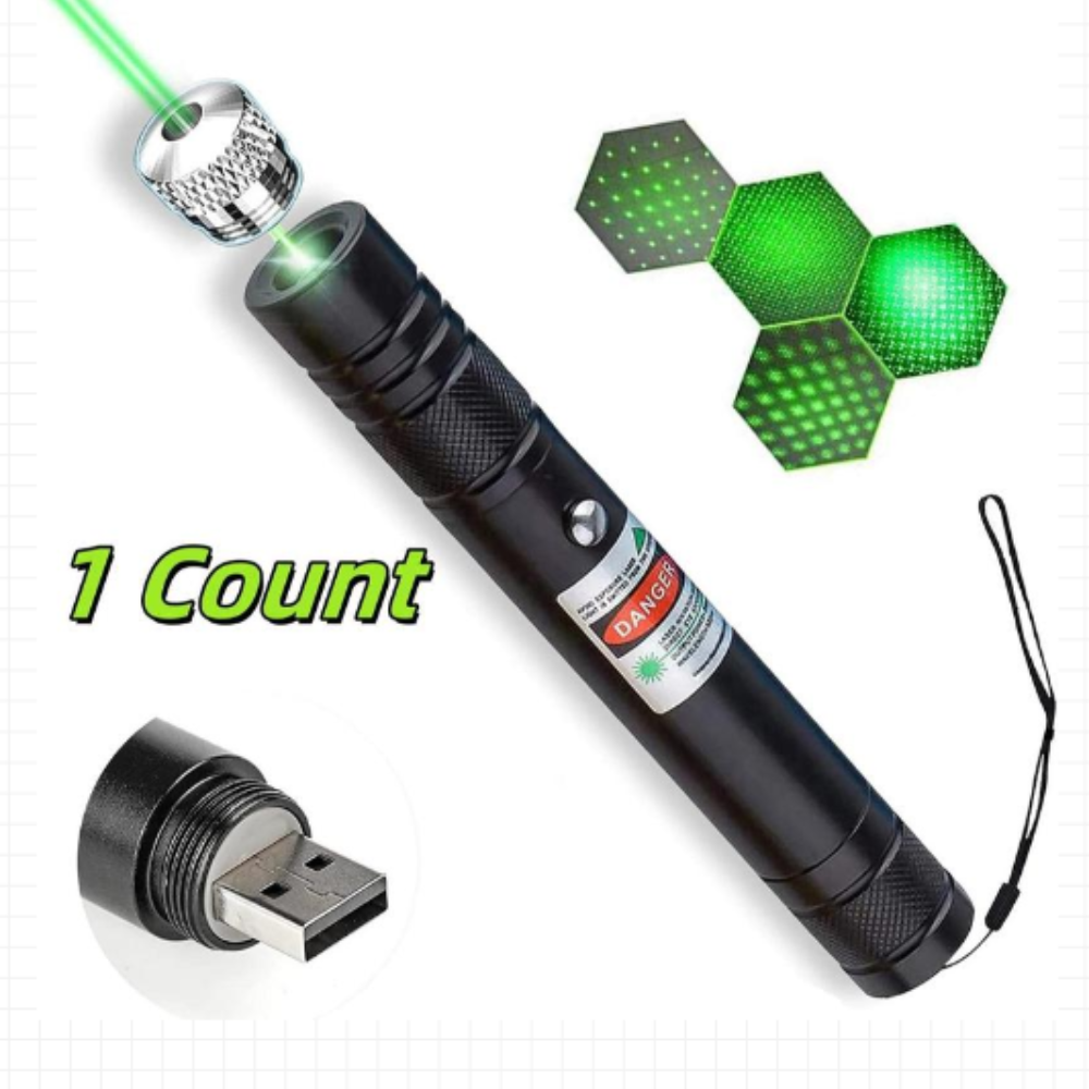 USB Rechargeable Pet Laser Toy, 1/2 Counts/Set Portable Pet Laser Toy for Cat, Interactive Toy for Indoor & Outdoor, Pet Supplies, Laser Pointer
