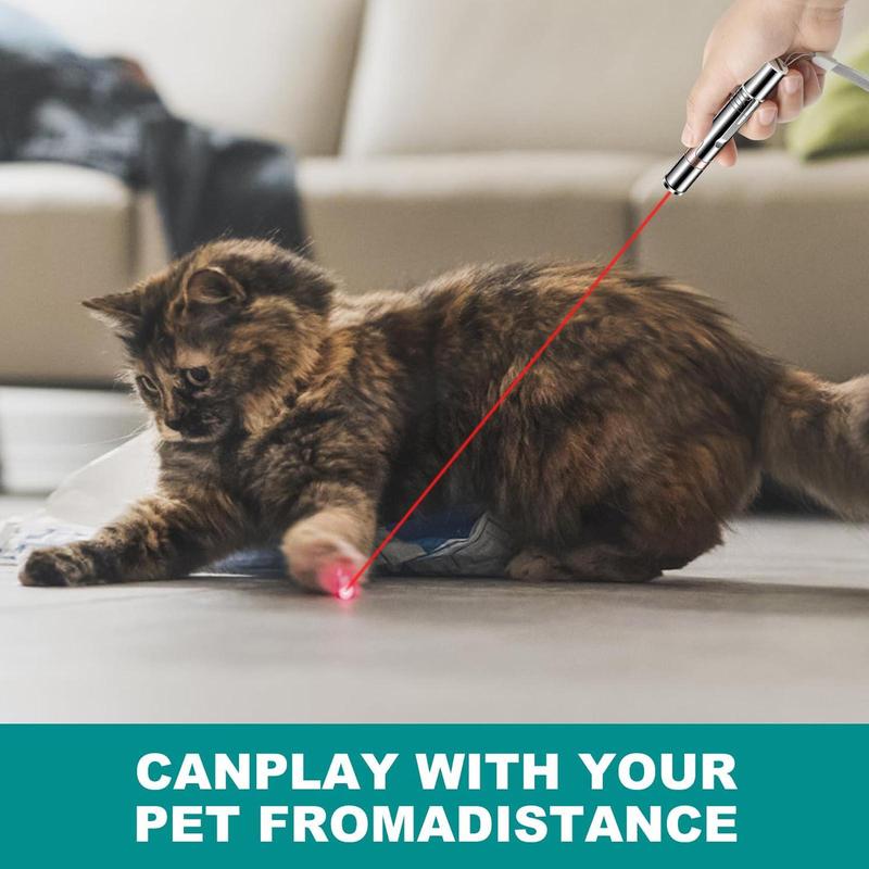 USB Rechargeable Rotatable Pet Laser Light Toy, 5 Modes Adjustable Pet Interactive Toy, Pet Training Toy, Suitable for Indoor Cats and Dogs