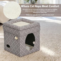 Fashion Cat Condo – Mushroom Diamond Pattern Cube