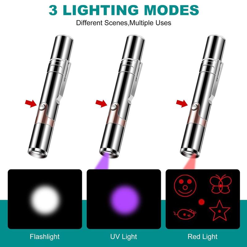 USB Rechargeable Rotatable Pet Laser Light Toy, 5 Modes Adjustable Pet Interactive Toy, Pet Training Toy, Suitable for Indoor Cats and Dogs