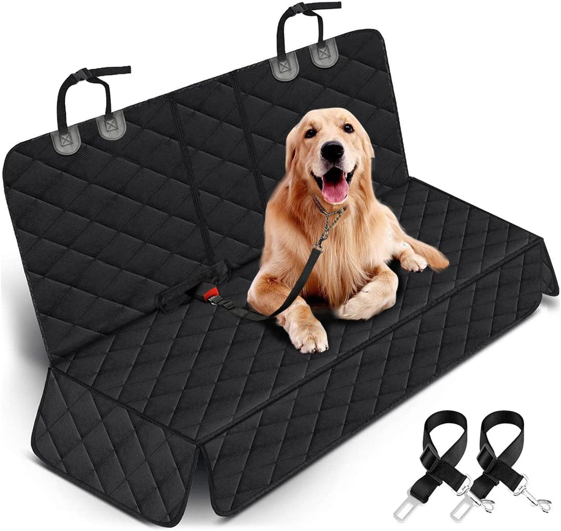 Non-Slip Dog Car Seat Cover – Waterproof Protector for Cars, Trucks, SUVs (Black)
