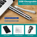 USB Rechargeable Rotatable Pet Laser Light Toy, 5 Modes Adjustable Pet Interactive Toy, Pet Training Toy, Suitable for Indoor Cats and Dogs