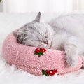 U-Shaped Pet Pillow – Soft Neck Support for Cats & Small Dogs, Fashionable & Cozy Headrest for Deep Sleep