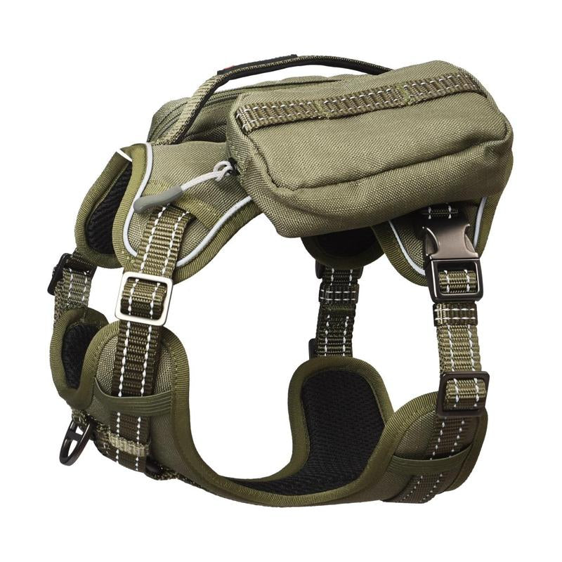 【Outdoorfun】Pet MARVEL Heavy Duty Tactical Dog Harness for Small to Large Dogs, No Pull Front Clip Adjustable Harness, with Removable Pockets, Indestructible Nylon Durable Metal Buckles, Reflective Comfortable Vest Harness with Easy Control Handle