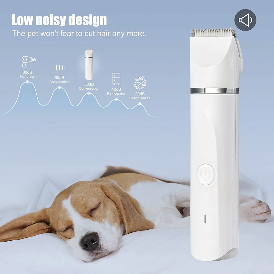 Rechargeable Pet Clippers – Low Noise, Cordless Grooming Kit for Dogs & Cats