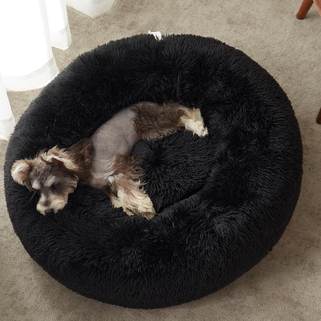Anti-Anxiety Donut Bed – Cozy Round Cushion for Dogs & Cats
