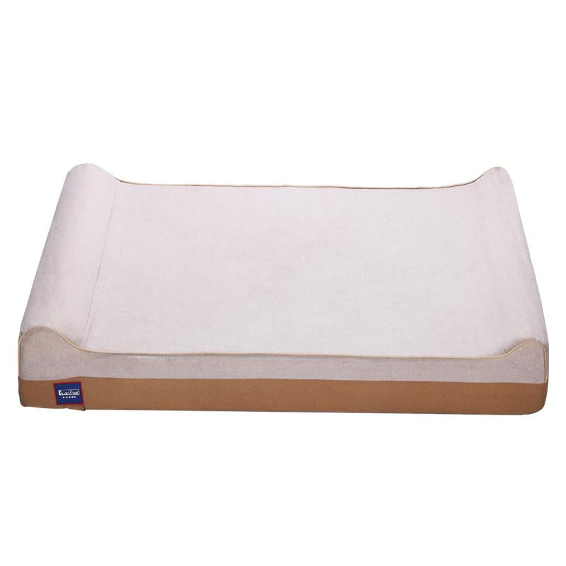 Laifug Orthopedic Memory Foam Extra Large Dog Bed with Double Pillow (50"X36"X10") Durable Water Proof Liner & Removable Washable Cover & Smart Design