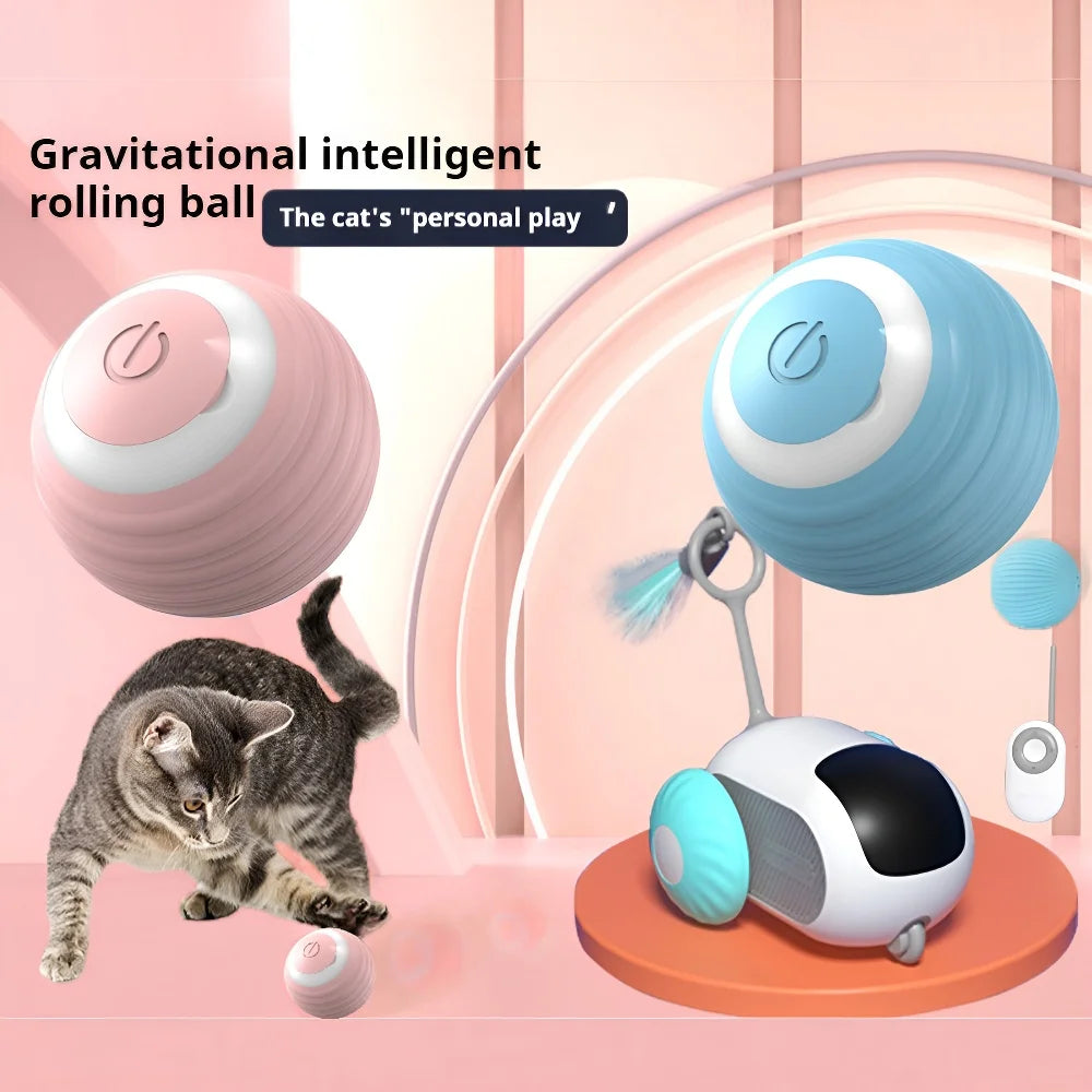 Smart Interactive Cat Ball – Automatic Rolling Toy
