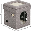 Fashion Cat Condo – Mushroom Diamond Pattern Cube