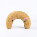 U-Shaped Pet Pillow – Soft Neck Support for Cats & Small Dogs, Fashionable & Cozy Headrest for Deep Sleep