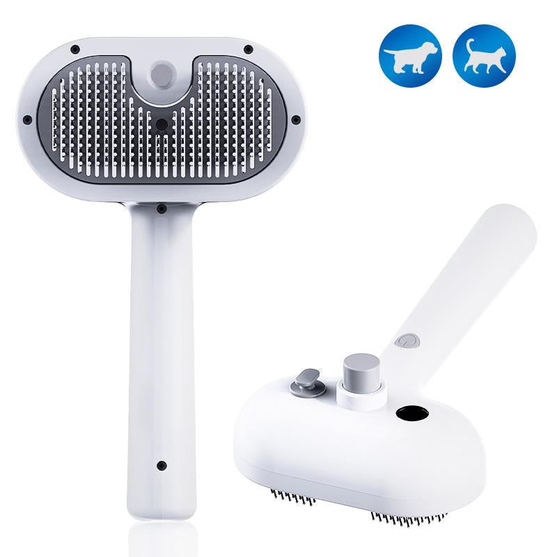 FURGO Cat Steam Brush for Shedding,3 in 1 Steam Pet Brush for Cats & Dogs, Efficient Hair Removal & Cleaning, Pet Hair Removal Tool Suitable for All Pet Fur Types