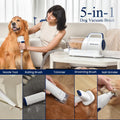 【Find Your Jun】Geoorood Dog Vacuum & Dryer for Shedding Grooming, 9 in 1 Dog Grooming Kit with Metal Blades Pet Clippers, Adjustable Speed and Temperature Control Blower
