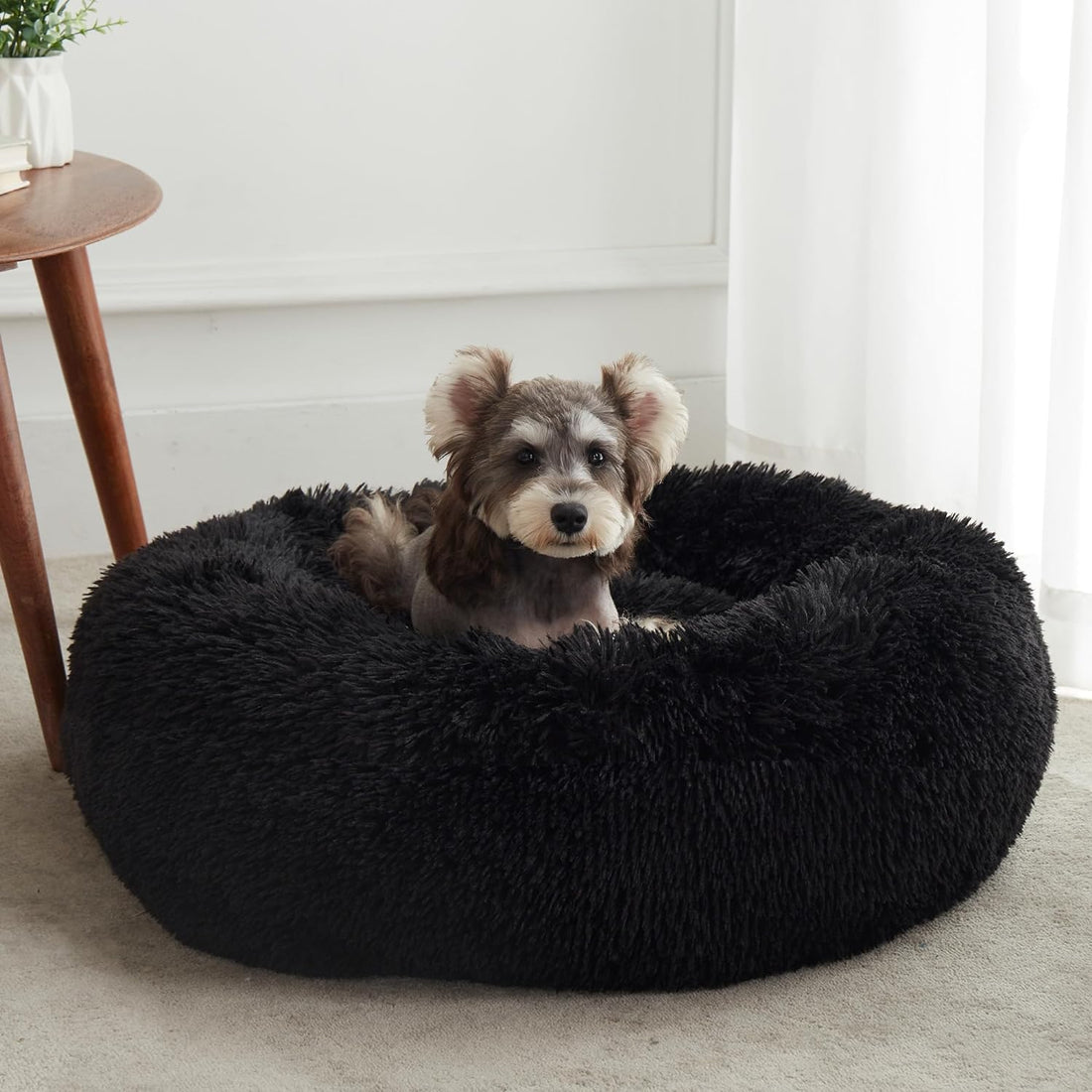 Anti-Anxiety Donut Bed – Cozy Round Cushion for Dogs & Cats