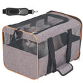 VEVOR Pet Carrier with Wheels – Airline Approved, Telescopic Handle, and Folding Bowl (Grey)